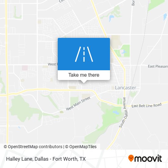 Halley Lane map