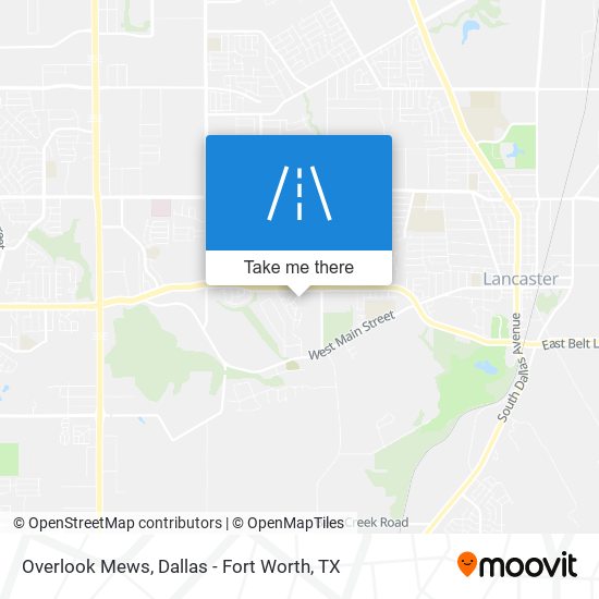 Overlook Mews map