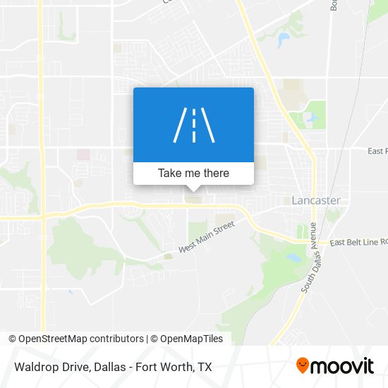 Waldrop Drive map