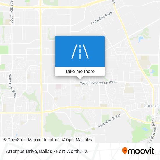Artemus Drive map