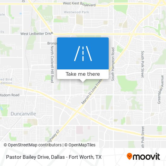Pastor Bailey Drive map