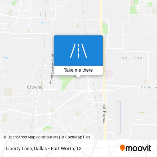Liberty Lane map