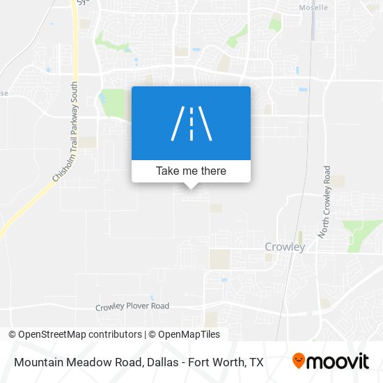 Mountain Meadow Road map