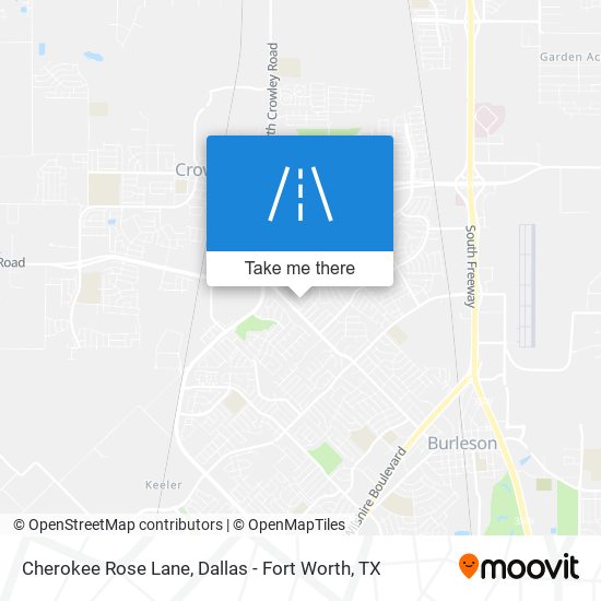 Cherokee Rose Lane map
