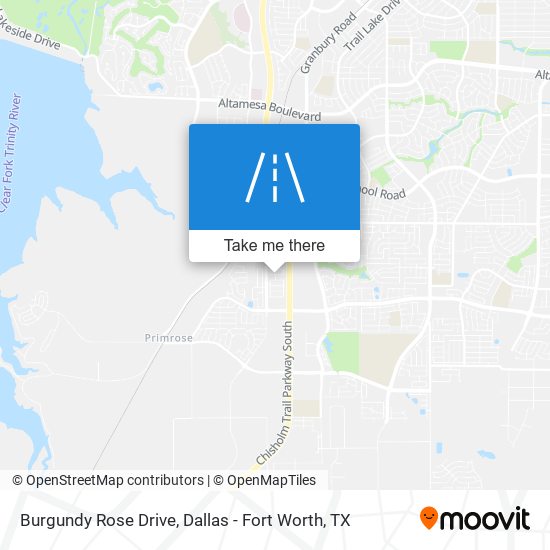 Burgundy Rose Drive map