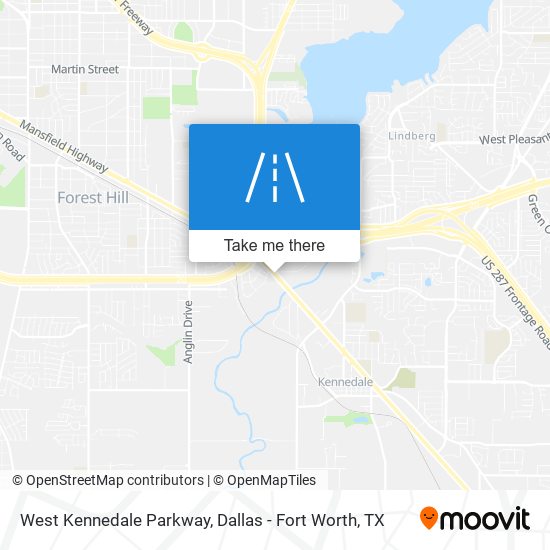 West Kennedale Parkway map