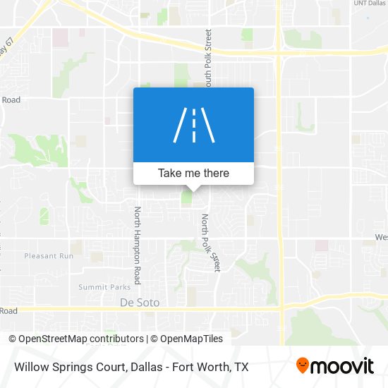 Mapa de Willow Springs Court