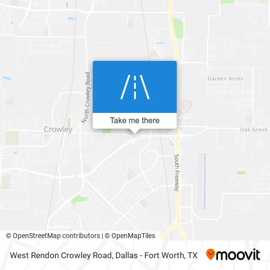West Rendon Crowley Road map