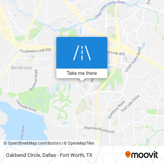 Oakbend Circle map