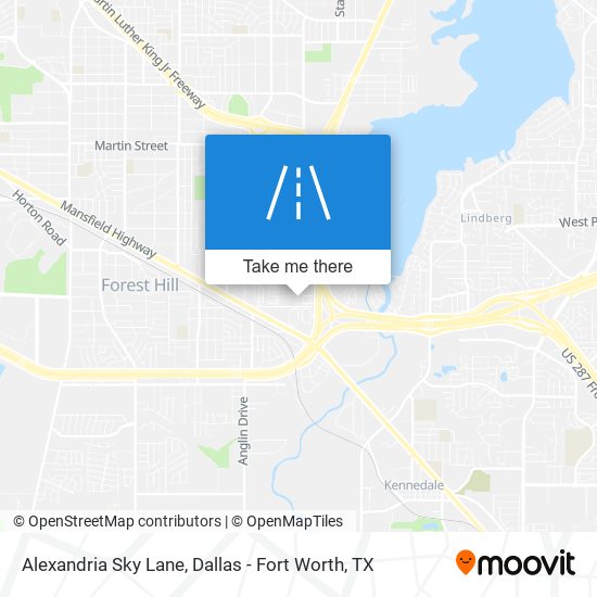 Alexandria Sky Lane map
