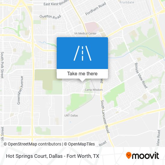 Mapa de Hot Springs Court