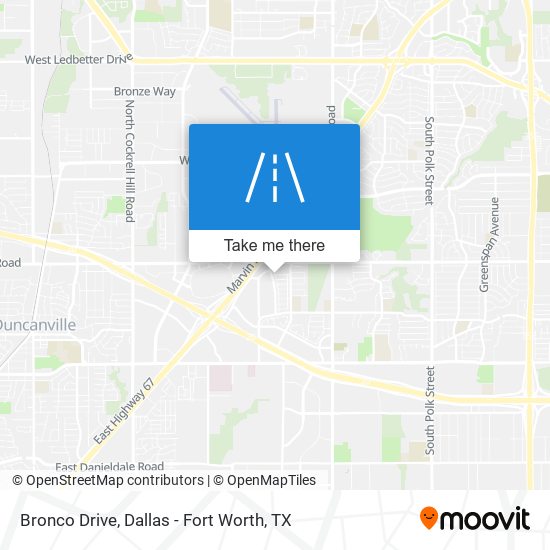 Mapa de Bronco Drive
