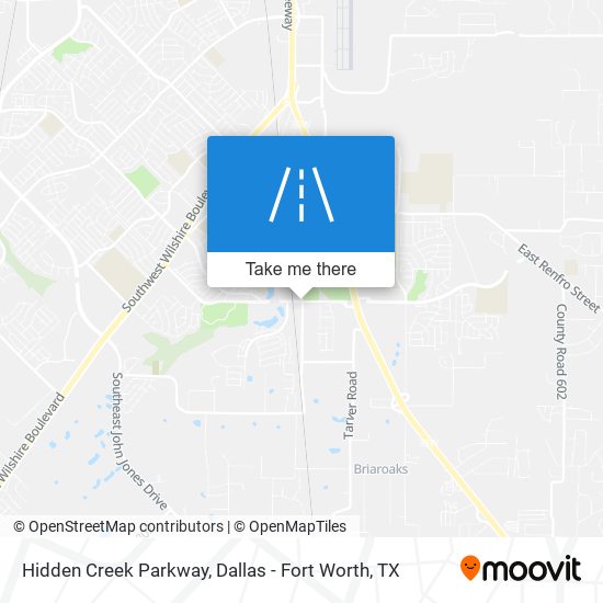 Hidden Creek Parkway map