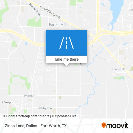 Zinna Lane map