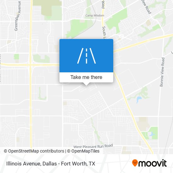 Illinois Avenue map