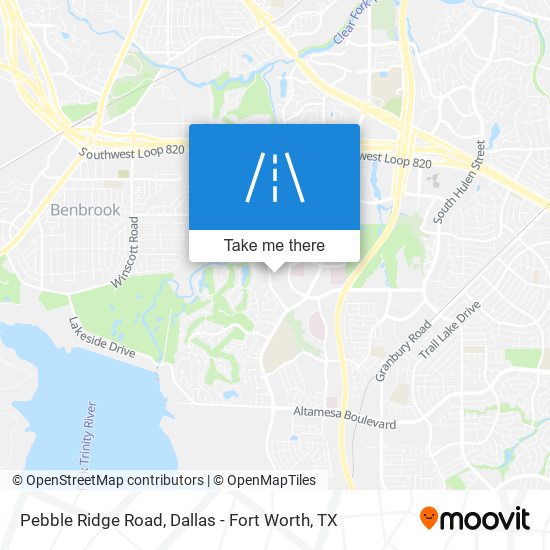 Pebble Ridge Road map