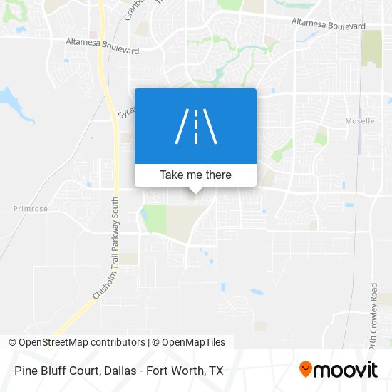 Pine Bluff Court map