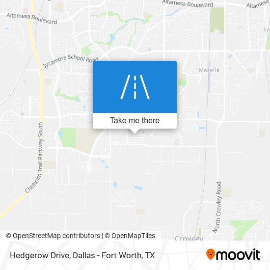 Hedgerow Drive map