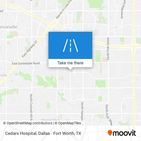 Mapa de Cedars Hospital