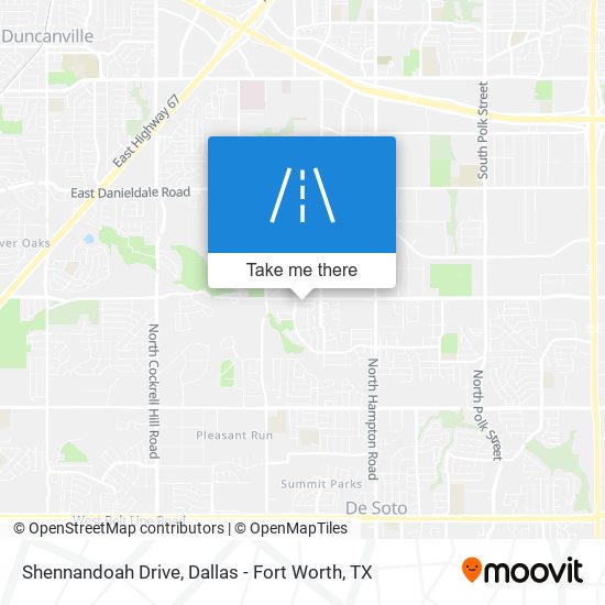 Shennandoah Drive map