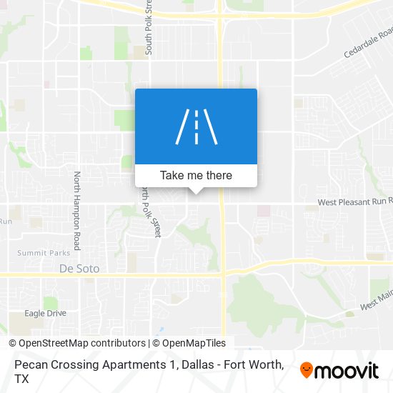 Pecan Crossing Apartments 1 map