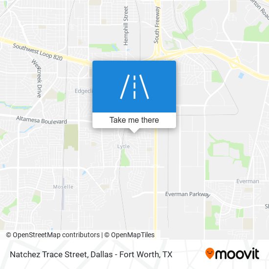 Natchez Trace Street map