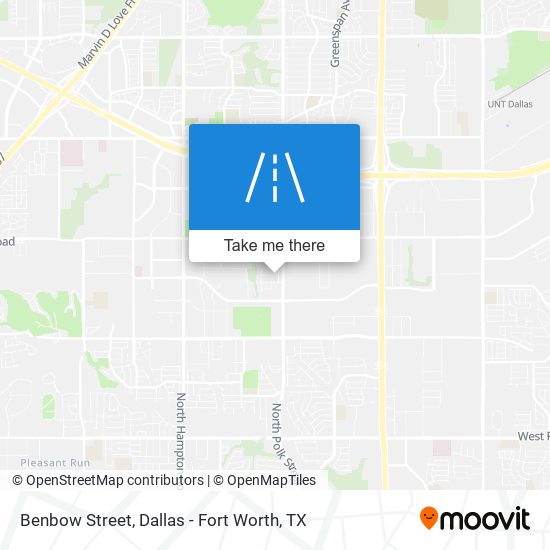 Benbow Street map