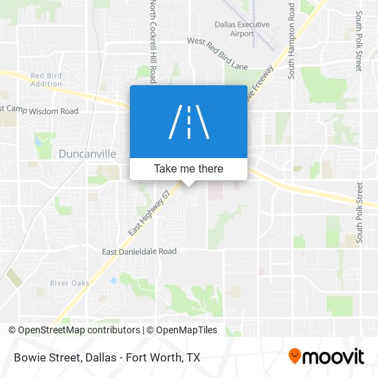 Bowie Street map
