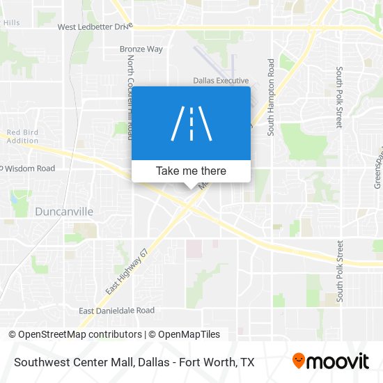 Southwest Center Mall map