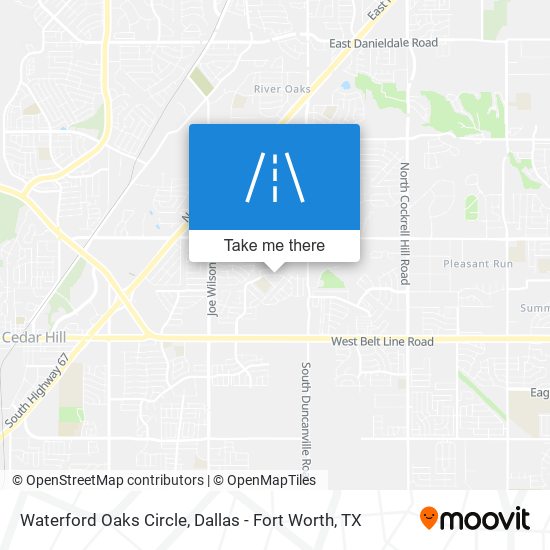 Mapa de Waterford Oaks Circle