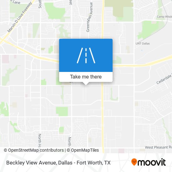Beckley View Avenue map
