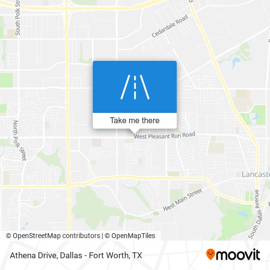 Athena Drive map