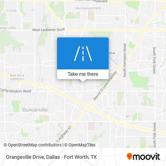 Orangeville Drive map