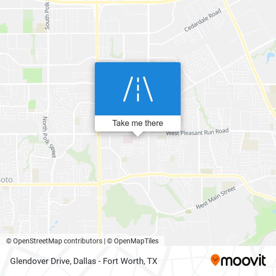 Glendover Drive map