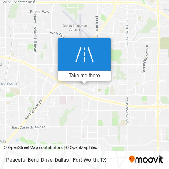 Peaceful Bend Drive map