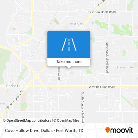 Cove Hollow Drive map
