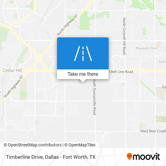 Timberline Drive map