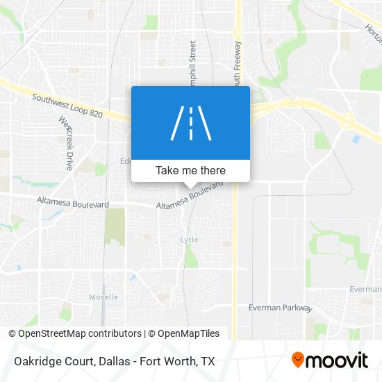 Oakridge Court map