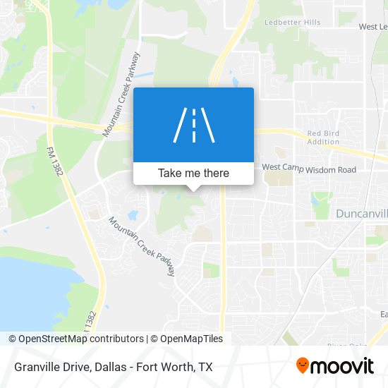 Granville Drive map
