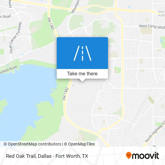 Red Oak Trail map