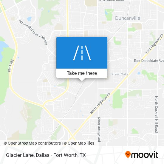 Mapa de Glacier Lane