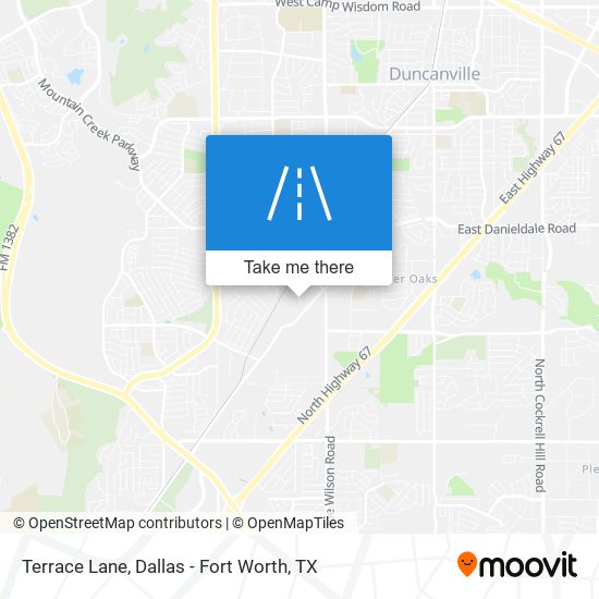 Terrace Lane map