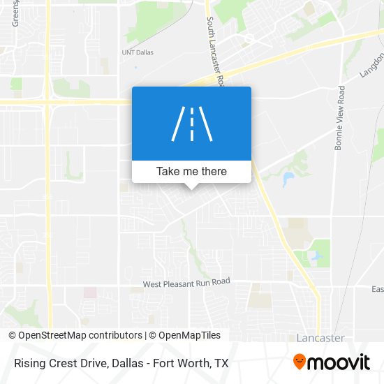 Mapa de Rising Crest Drive