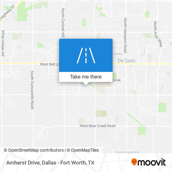 Mapa de Amherst Drive