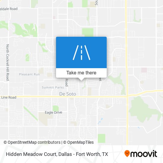 Hidden Meadow Court map
