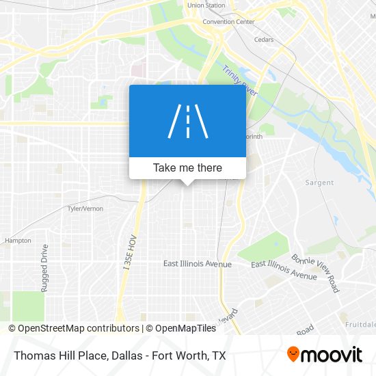 Thomas Hill Place map