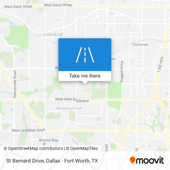 St Bernard Drive map