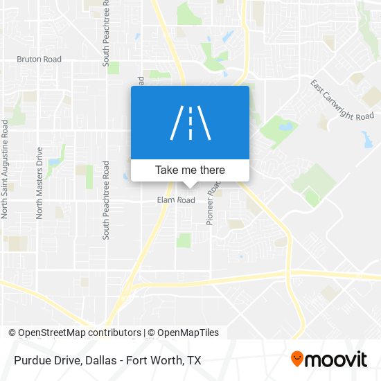 Mapa de Purdue Drive