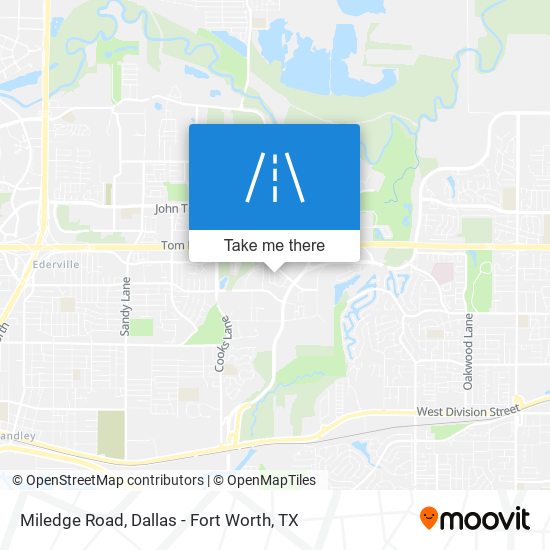 Miledge Road map