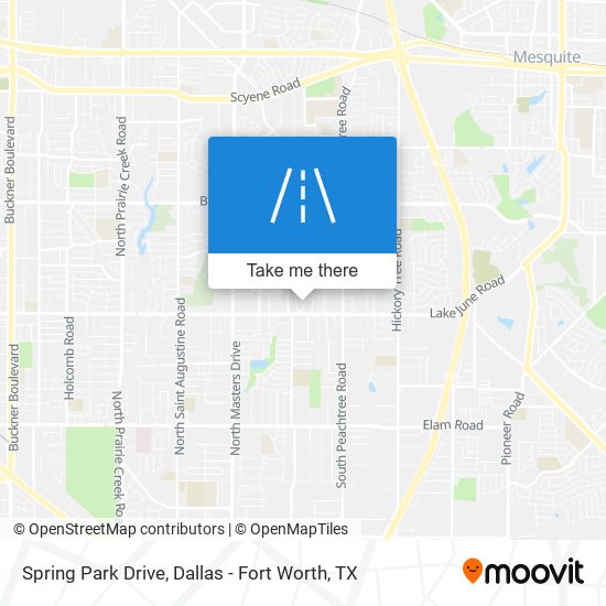 Spring Park Drive map